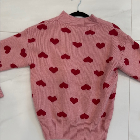 Pink Heart Pattern Sweater - Picture 3 of 3